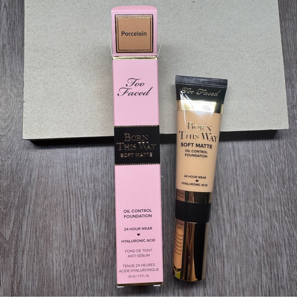 Too Faced Born This Way Soft Matte Oil Control Foundation Porcelain 30ml NIB